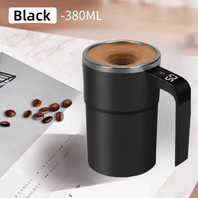 Automatic Magnetic Cup Electric Coffee Self Mixing Mug IP67 Waterproof Food Safe 380ML Coffee Mug For Tea